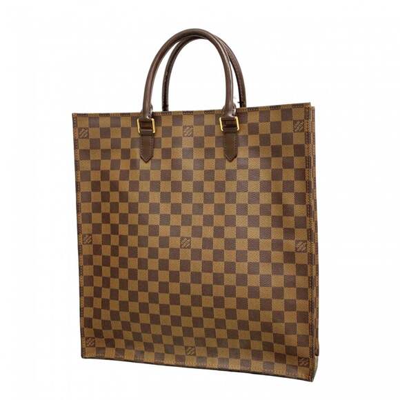 LOUIS VUITTON Handbags - Louis Vuitton Damier Sac Plat Tote Bag N51140 Ebene Women's